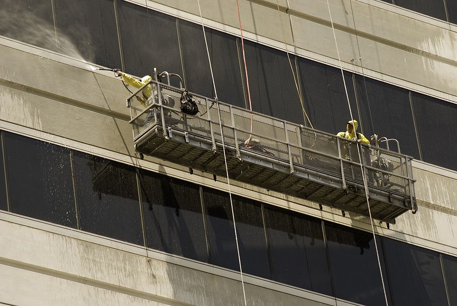 commercial pressure washing in NE Philadelphia - window and exterior cleaning